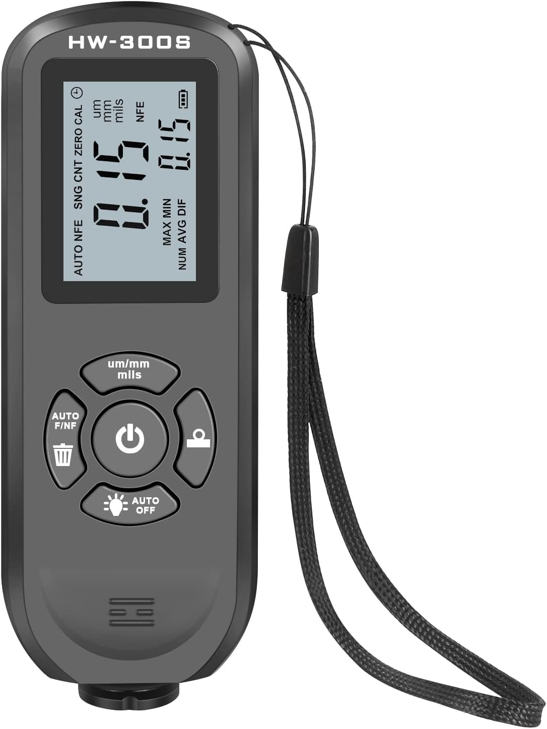 Digital Paint Thickness Gauge Coating Thickness Gaug - LCD Backlight, Auto-Sensing for Car/Coatings, 0-2000μm Depth Tester (Fe/NFe Mode)​