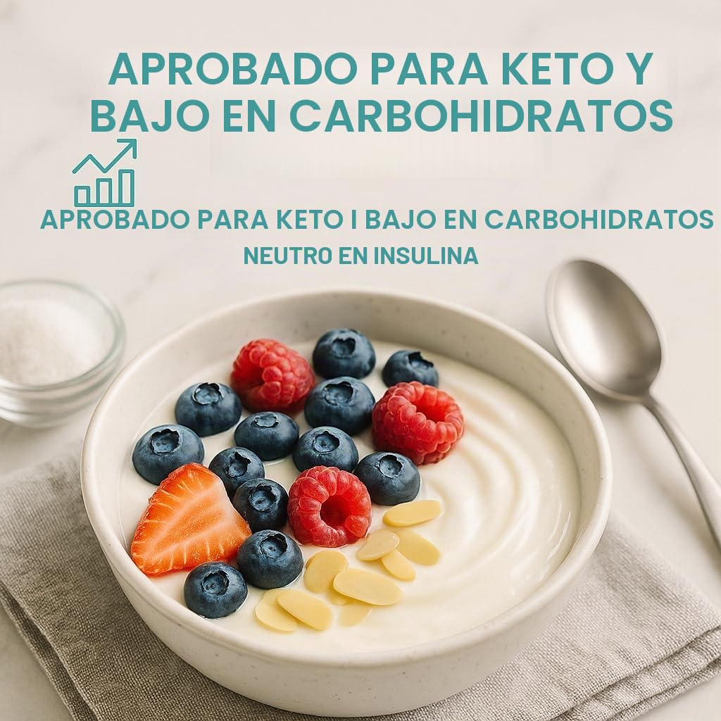 GiDeli Eritritol 5 kg en cubo de azúcar granulada de reemplazo de alimentos como alternativa vegana y de azúcar amigable con los dientes