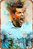 Sergio Kun Aguero physical culture Poster Signs 8 x 12 Inch Decor Funny Chic Art Wall Decort Home Yard Signs Bar Hotel Cafe Pub Indoor Outdoor restauran