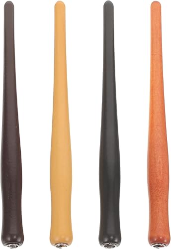 NUOBESTY 4 Uds. Soporte de punta de pluma de cómic para caligrafía oblicua, soporte para pluma de caligrafía, soporte de punta de pluma de madera