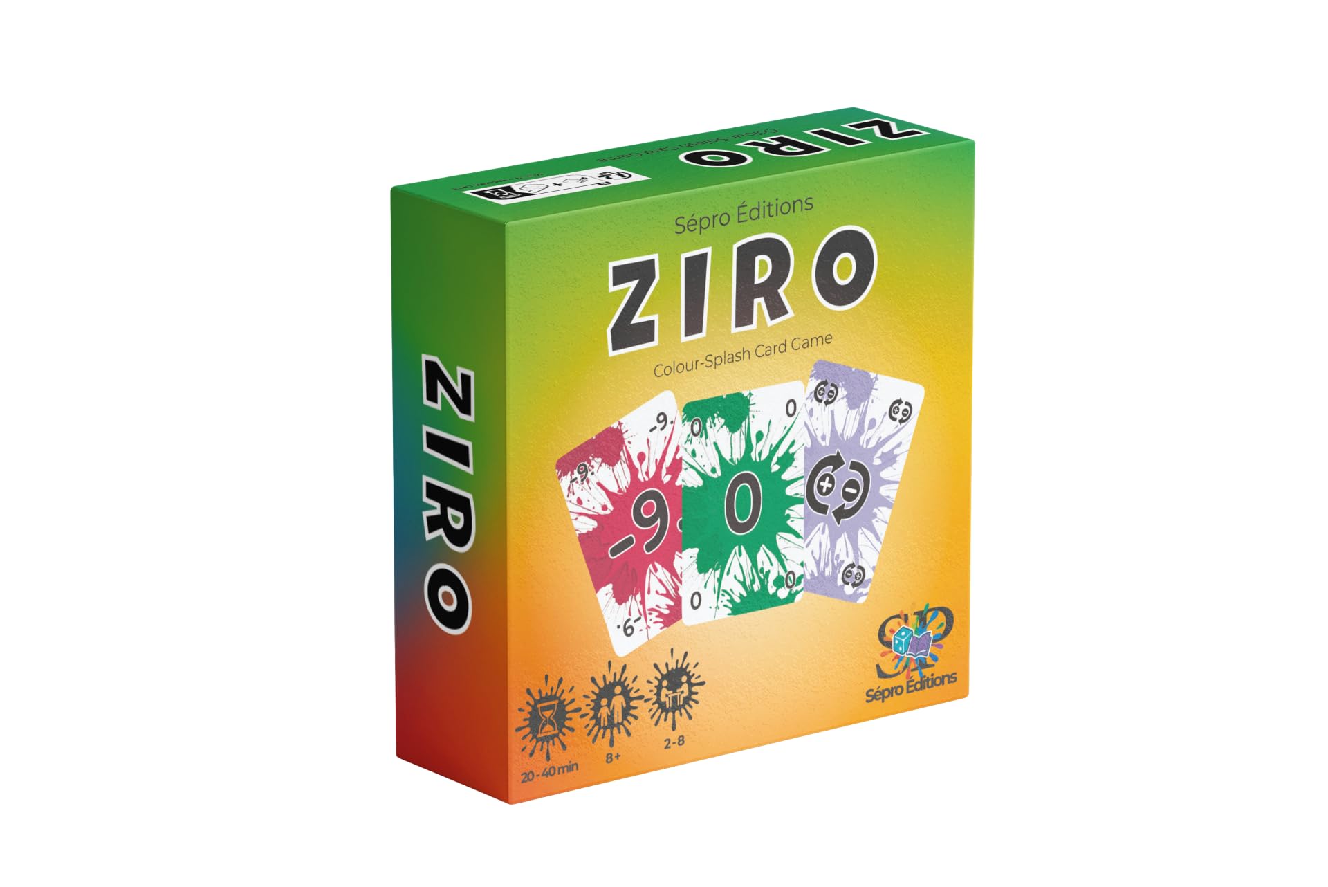Ziro – Schnelles, cleveres Kartenspiel | Familienspiel für 2–8 Spieler | 20–40 Min., einfach zu lernen | Kompakt für Urlaub & unterwegs | Ab 8 Jahren