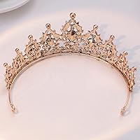 Vista 9 de Kamirola - Corona de reina y tiaras corona de princesa para mujeres y niñas, diademas de cristal para novia, princesa para bodas y fiestas (01)