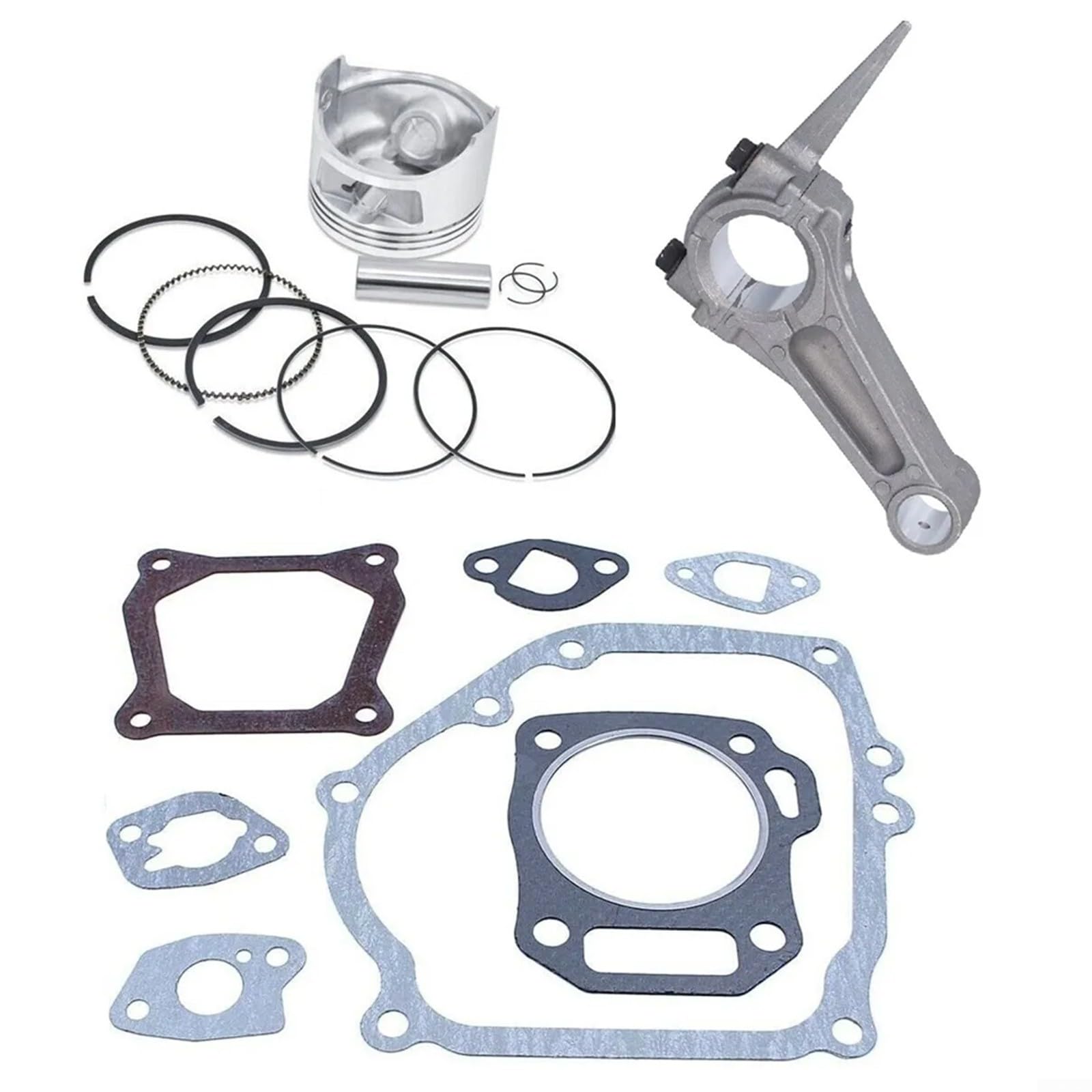 Replacement Kit for Honda For GX200 Containing For Piston with Pin For Rings Connecting Rod and Full Gasket Set
