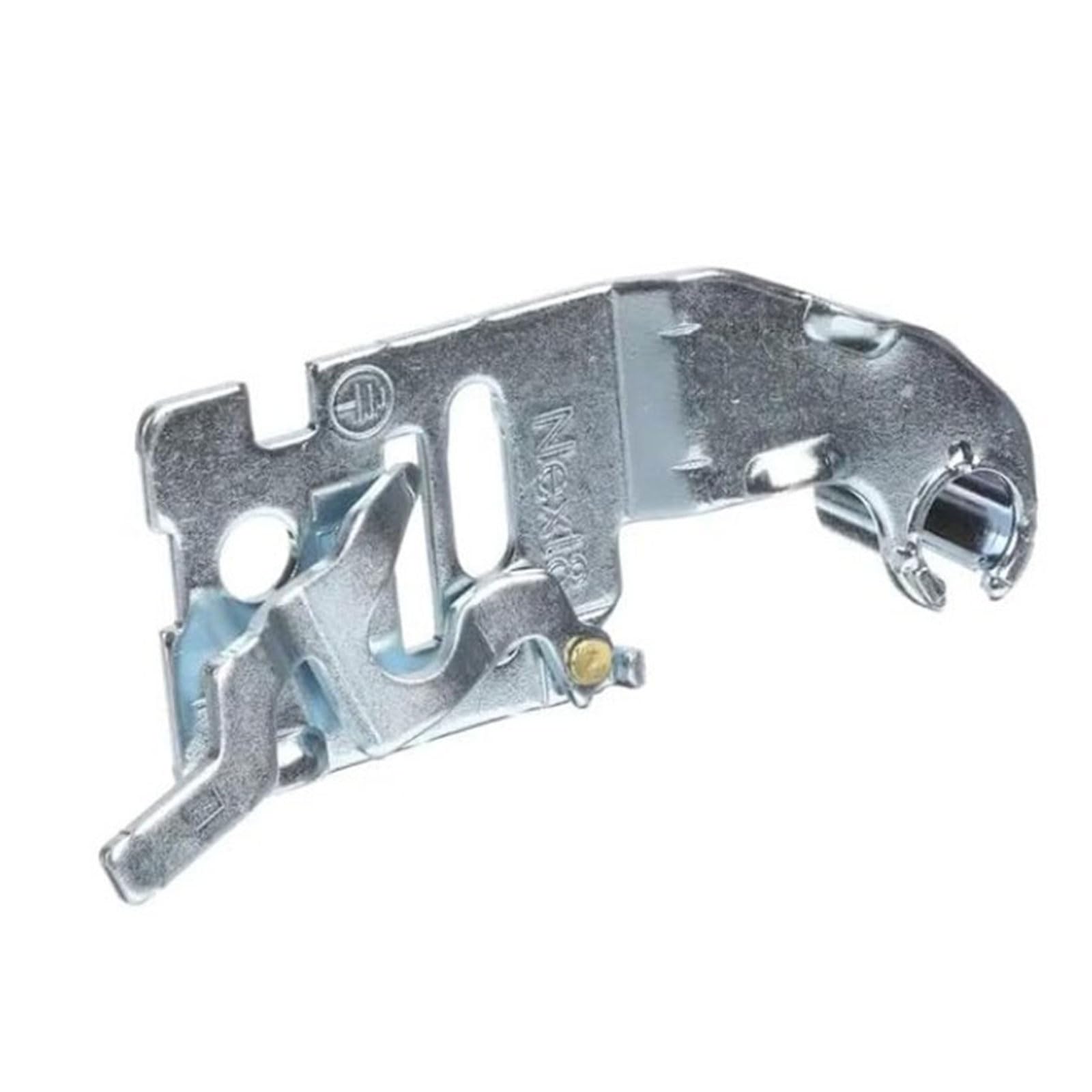 APGLSXY Appliance Door Hinge Bracket Replacement AEH74216502, Refrigerator Repair Part with Metal Structure for Maintenance and Part Comparison Refrigerator Maintenance Slotted Cutout Mount Hole