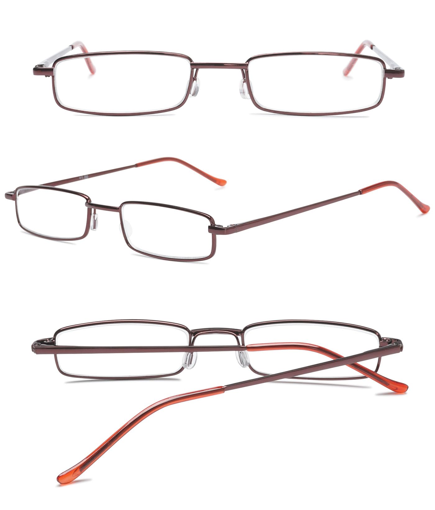 ABETOS Slim Pen Reading Glasses Blue Light Blocking Metal Readers In Tube Case Superlight Spring Hinge Pocket Portable Eyewear Thin Travel Eyeglasses 1.0+ 1.5+ 2.0+ 2.5+ 3.0+ - Image 3