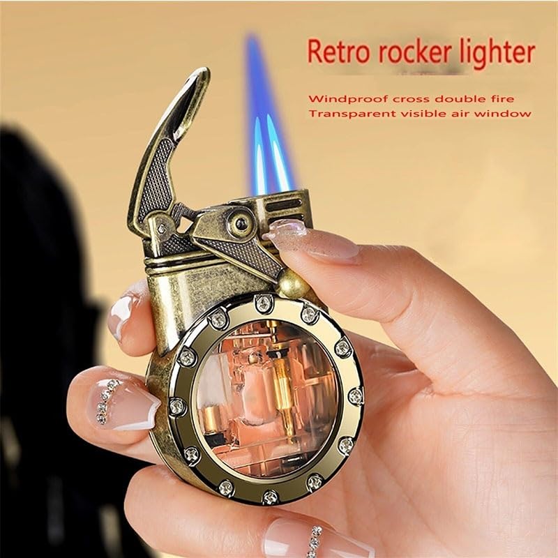 Encendedor Vintage Butano Doble Llama Pack x2 miniatura 2