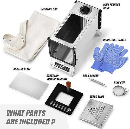 Miniatura 5 de Estufa de tienda portátil al aire libre multiusos tienda de campaña Calefacción Estufa de campamento Estufa de tienda de campaña Estufa de quema