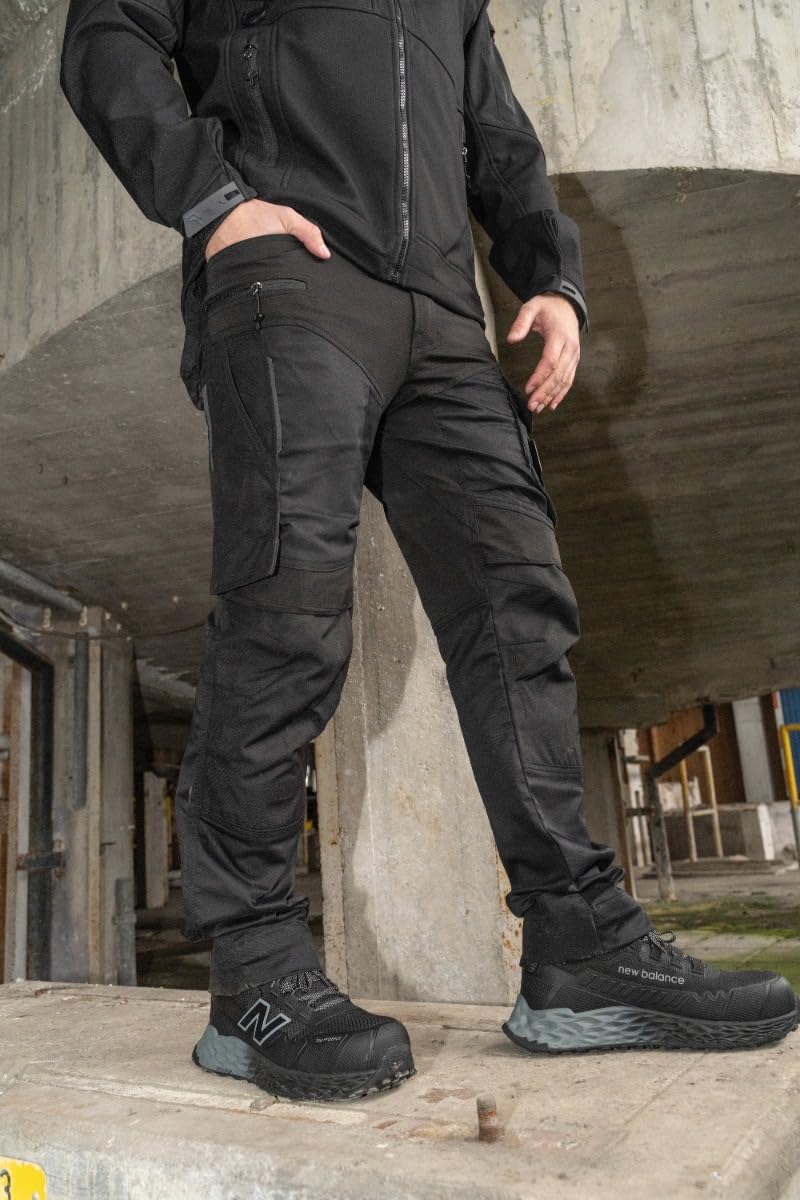 Faze.One Glaston 4K Arbeitshose für Herren | Stretch-Arbeitshose mit Kniepolstern | Robuste Workwear für Profis | Baumwoll-Polyester-Gewebe mit 4-Wege-Stretch-Paneelen