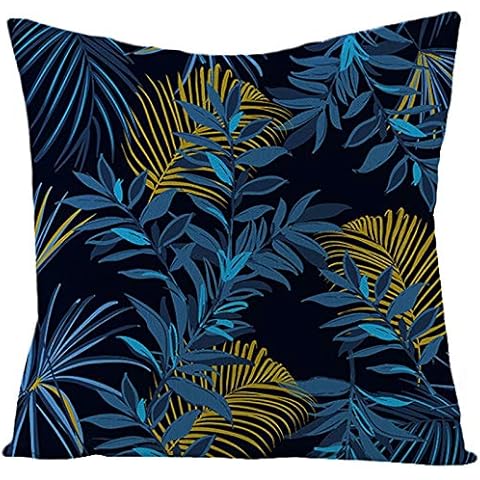 Banemi Decorative Pillow Cases with Leaves Pattern Cover