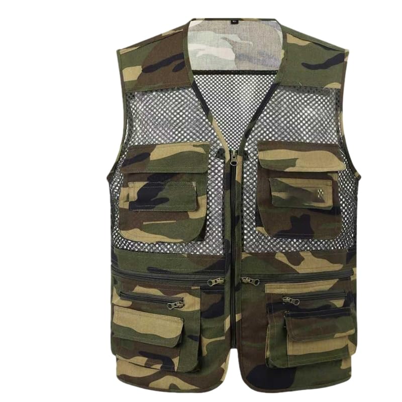 Chaleco multifuncional de hombre para fotógrafos con múltiples bolsillos cómodos 5