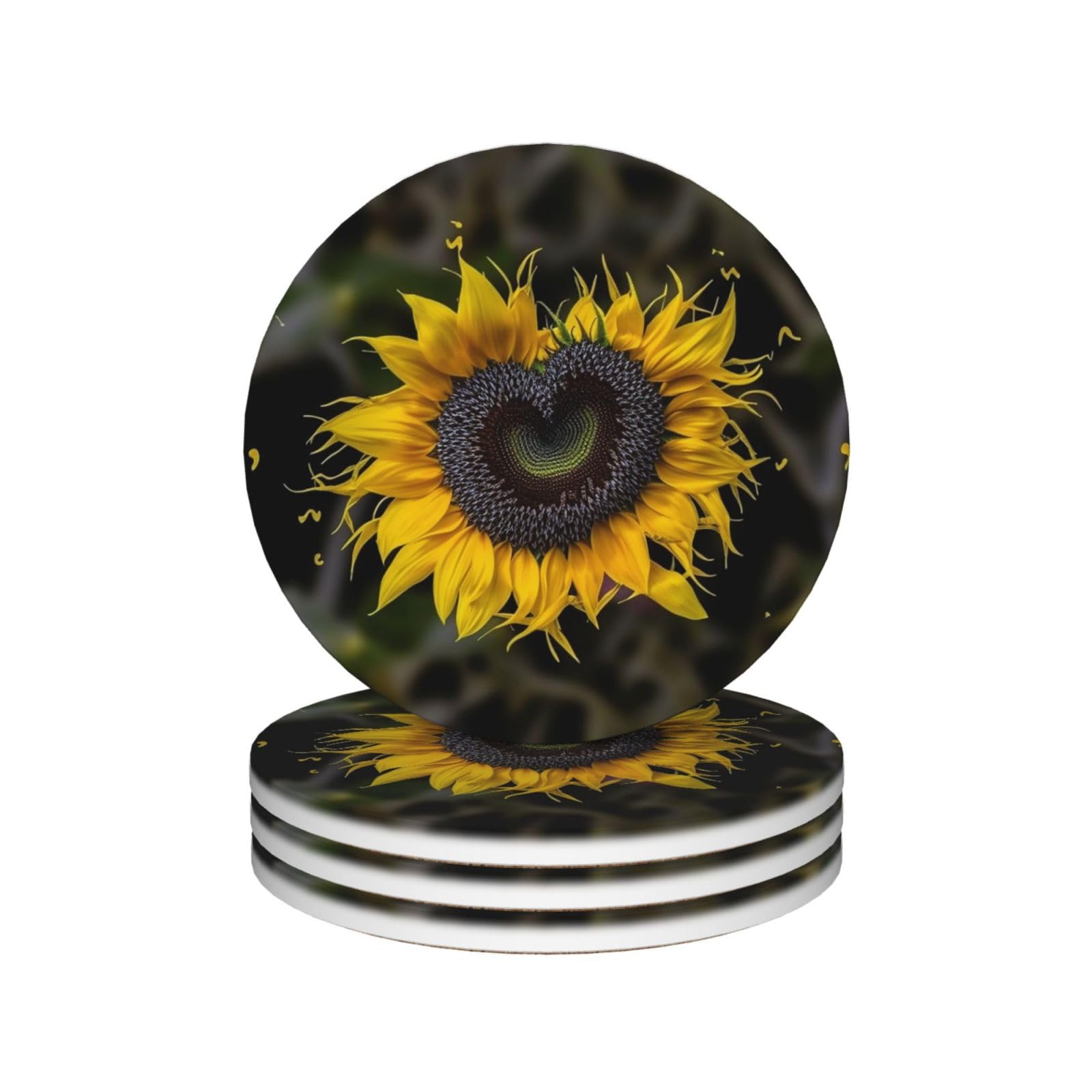 Dessous de verre tournesol pour vos apéritifs en terrasse et déjeuners