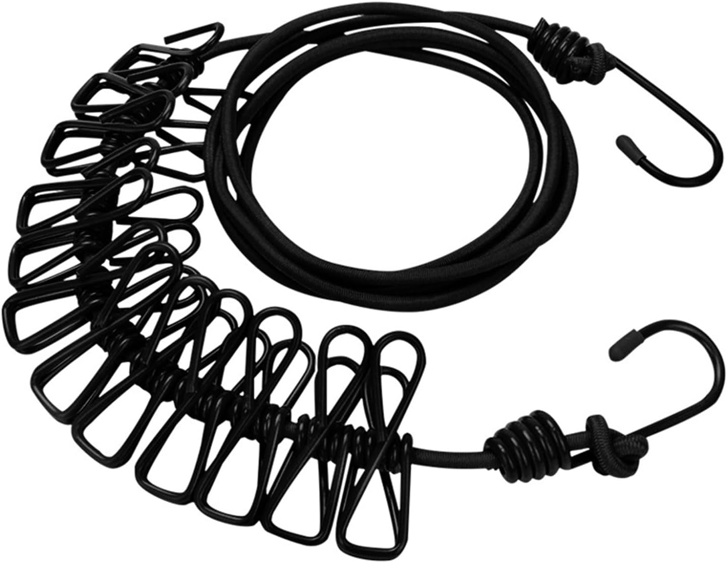 ALINNA Black Retractable Portable Clothesline, Windproof