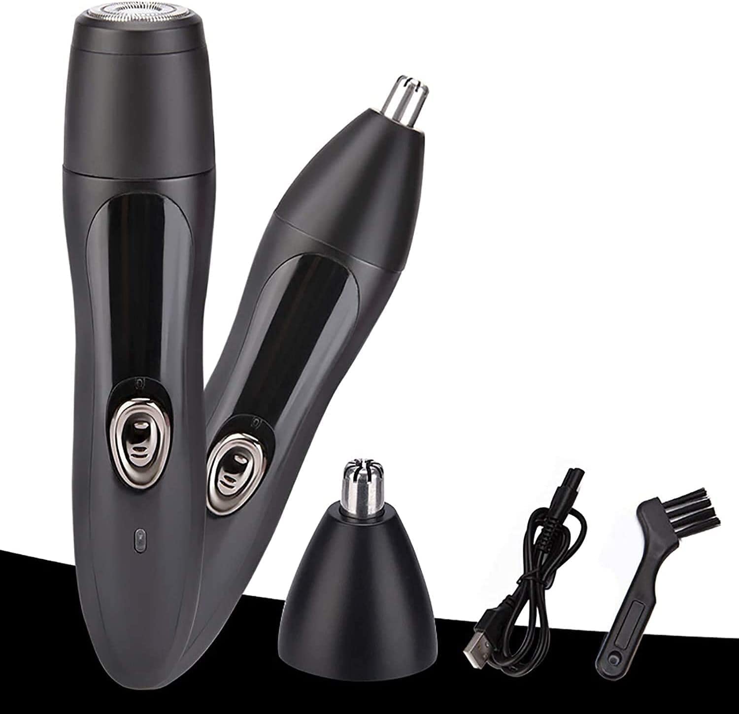 Tagliacapelli for naso e orecchie, lame in acciaio inossidabile a doppio taglio, motore silenzioso, tagliacapelli for il viso ，Trimmer per capelli del naso
