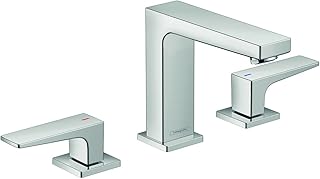 hansgrohe Metropol Modern Low Flow Water Saving 2-Handle 3 5-inch Tall Bathroom Sink Faucet in Chrome, 32516001