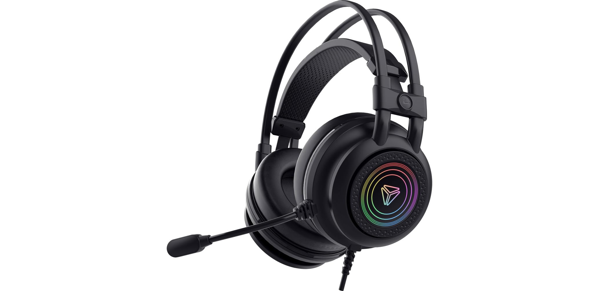 Yenkee Auriculares Gaming USB con Sonido Envolvente 7.1, Micrófono, Iluminación LED, 2,4 m