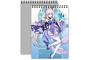 Limited Edition Sangonomiya Kokomi 80-page Spiral Notebook Genshin Impact Anime Collection