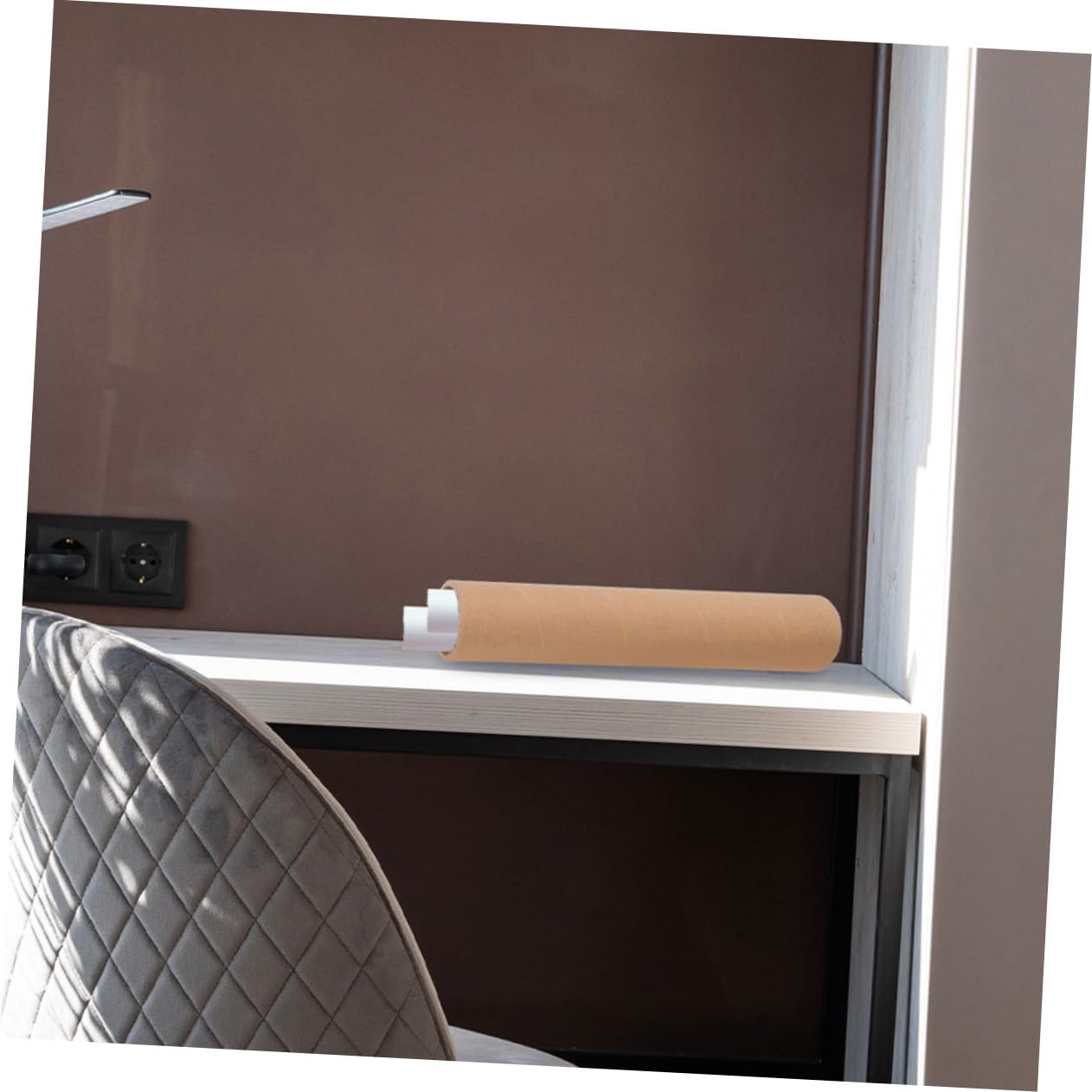 VILLFUL 2pcs Heavy Duty Mailing Tube Tubing Poster Storage Holder Mailing Tubes with Caps Preroll Tubes Test Tubes Play Packaging Postal Clear Storage Tubes Spreader Paper Storage Tube Abs