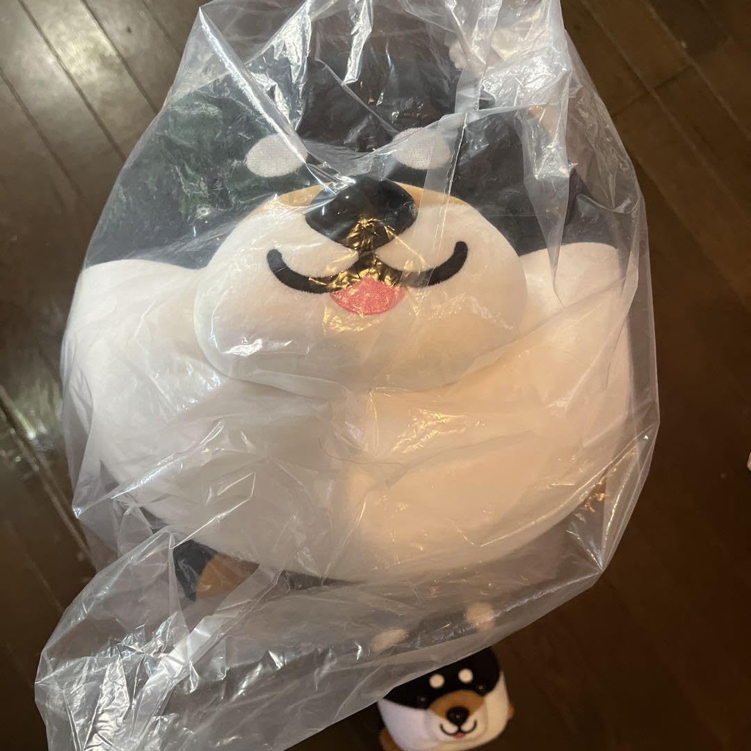 【新品】ハッピーまめしば 特賞 パグ ぬいぐるみ 大きめ 新品ハッピーまめしば【特賞】ぬいぐるみ特大柴犬豆柴豆しばまめ