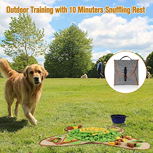 HOPET Snuffle Mat for Large Dogs, Slow Feeder Dog Puzzle Toys Interactive Sniff Feeding Training Mat for Puppy Treats… - Image 6