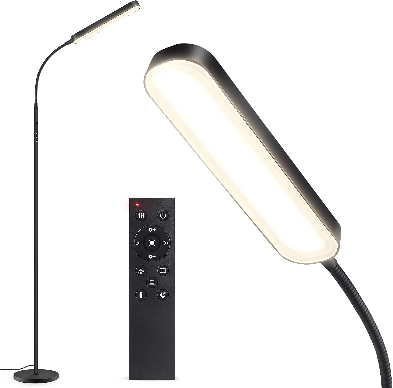 Lampadaire LED OUTON 30W 3000lm - Dimmable 4 Températures Couleur Télécommande