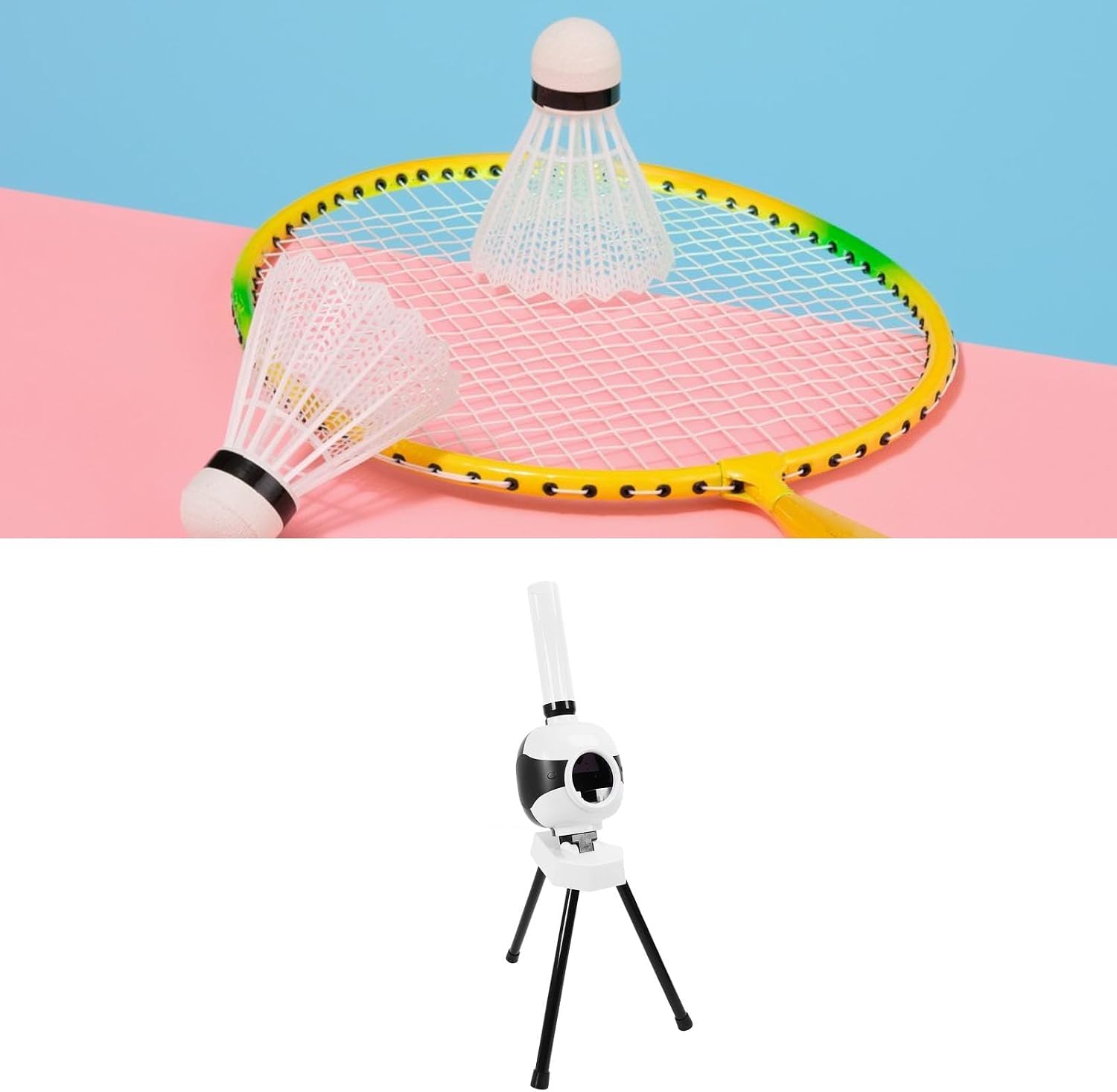 Macchina Per Lallenamento Del Volano Da Badminton Con Funzione Di Servizio Continuo Per Principianti.