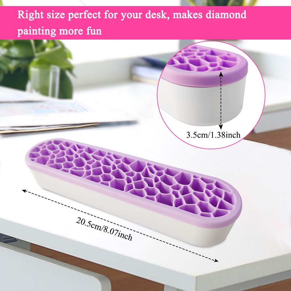 DIY Diamond Art Kit Pen Holder Desktop Decoration Organizer, Full Drill-535453