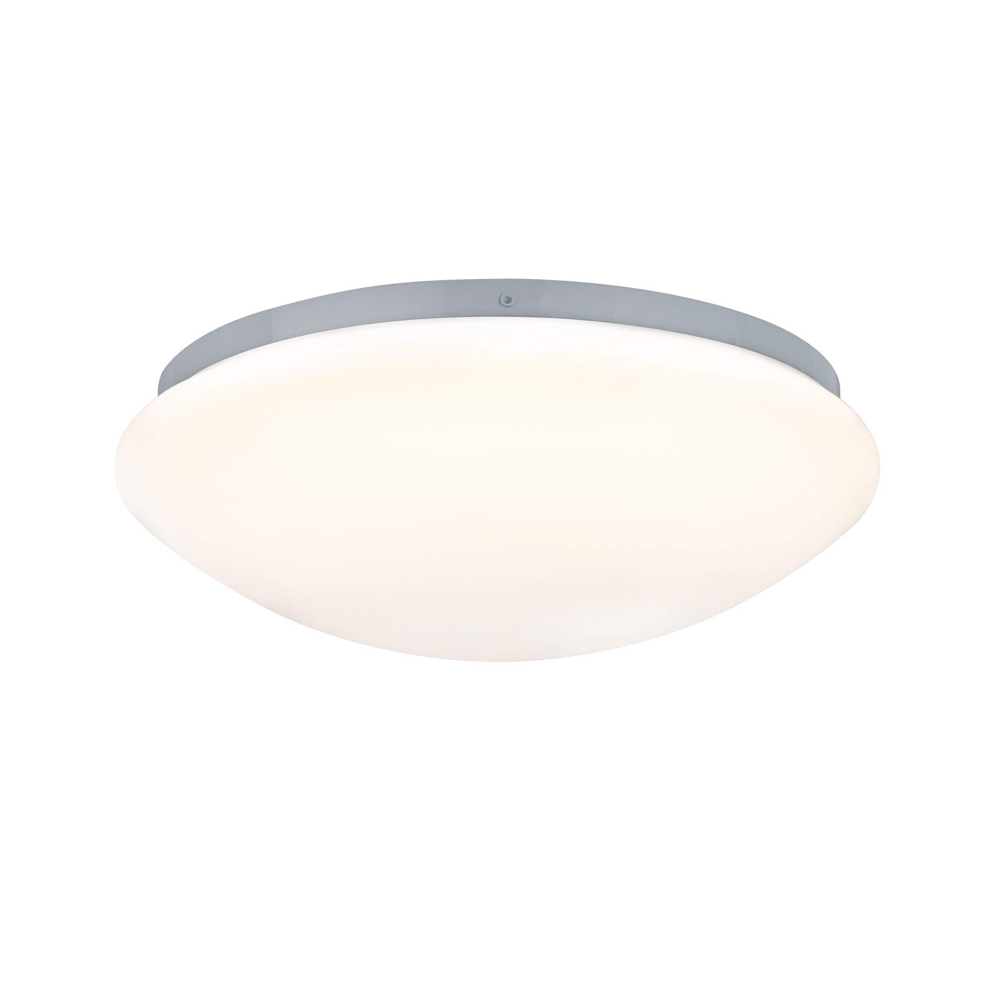 Paulmann 70981 plafonnier LED Leonis rond incl. 1x10 watts IP44 luminaire de salle de bain Blanc éclairage de salon plastique 3000 K