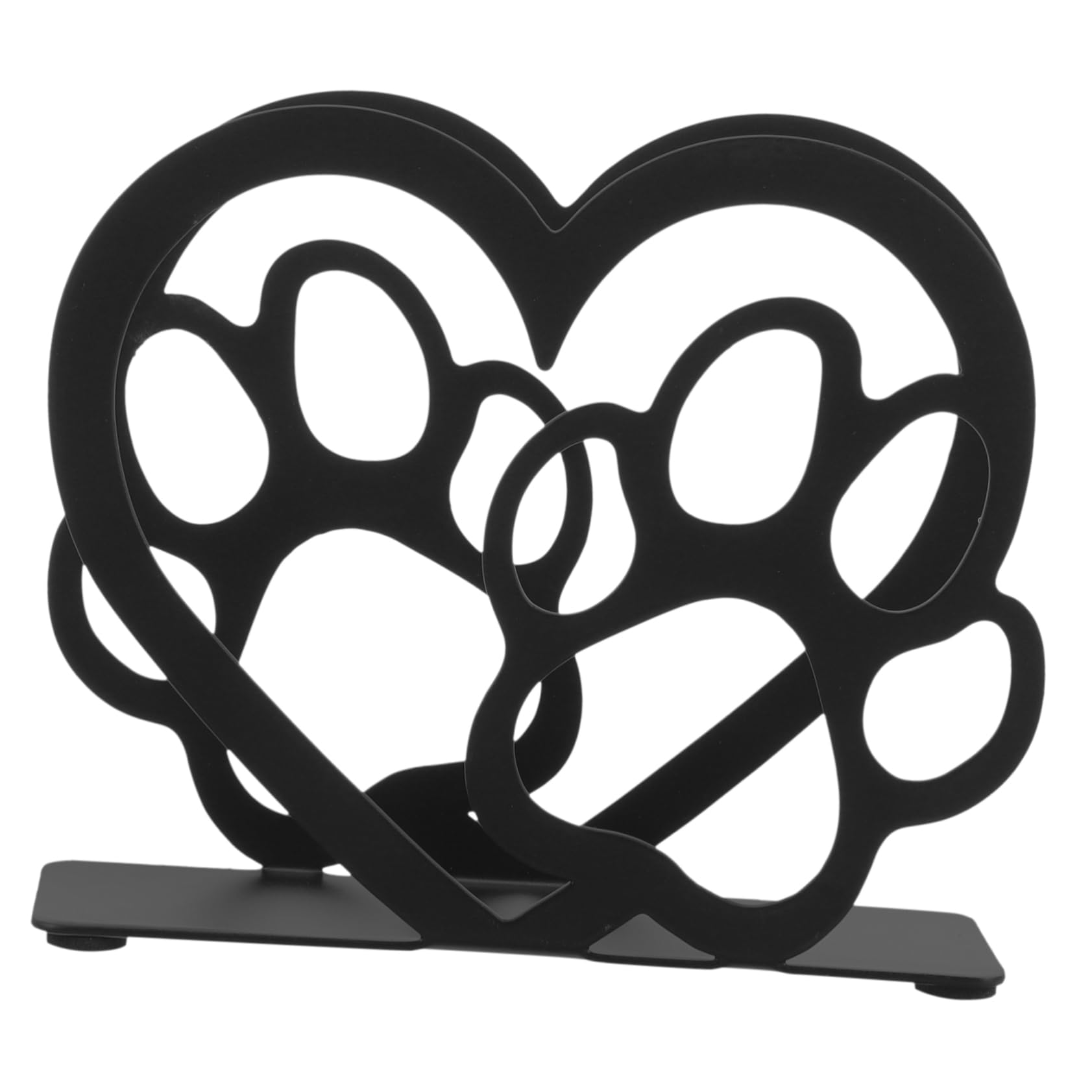 SHINEOFI 5 Piezas Porta pañuelos verticales Servilleta servilletero rústico comida Poseedor encimera servilletero de barra cesta de mesa de mesa planchar Black