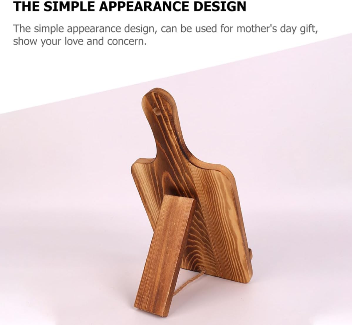 Wooden Recipe Book Stand for Kitchen and Home, Pine Wood Cooking Recipe Book Holder with Simple Appearance Design, Sturdy and Not Easy to Deform, for Room Display