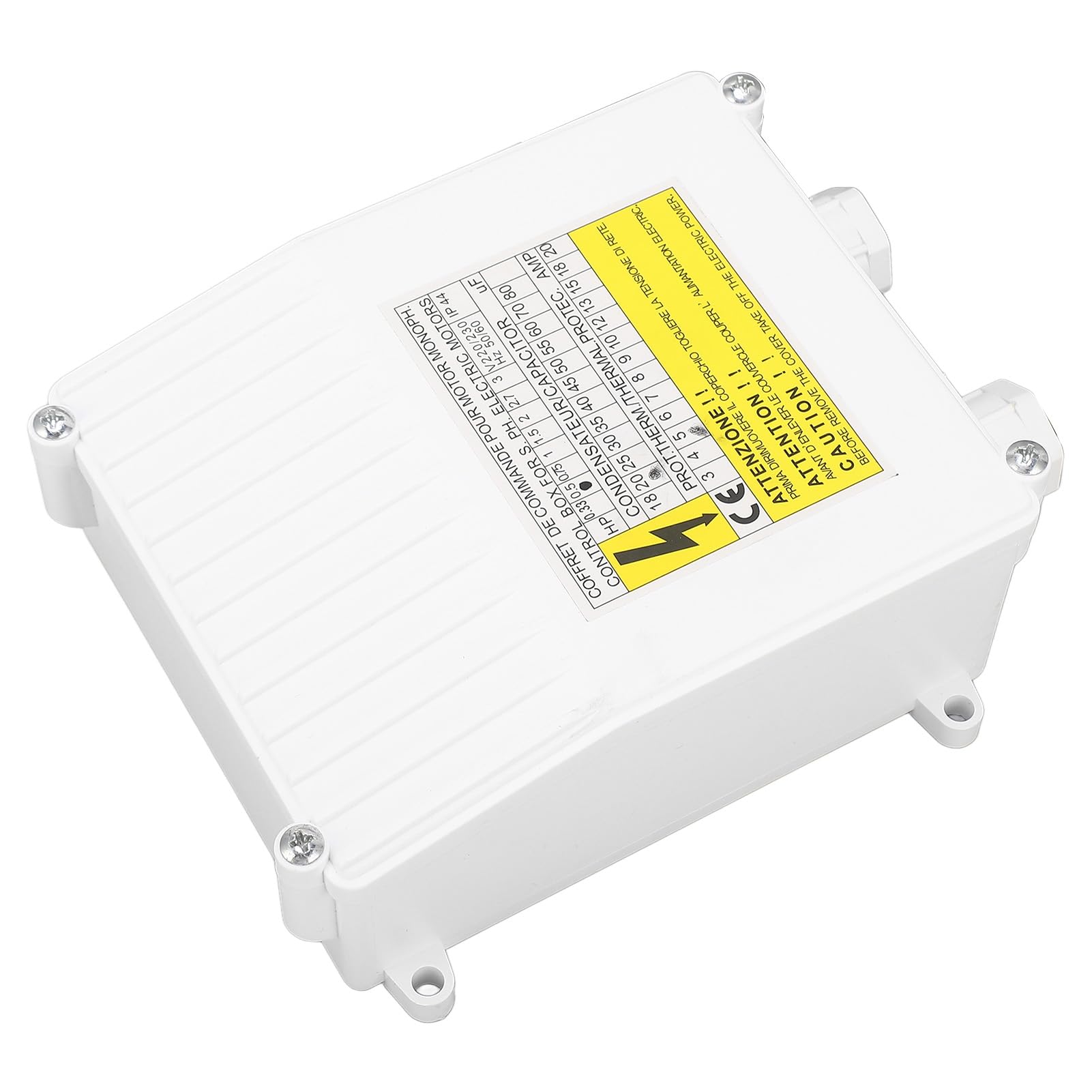 Boîtier de Commande pour Pompe de Puits Profond Submersible, 370W 20uf, Protection Thermique Intégrée, ABS et Cuivre