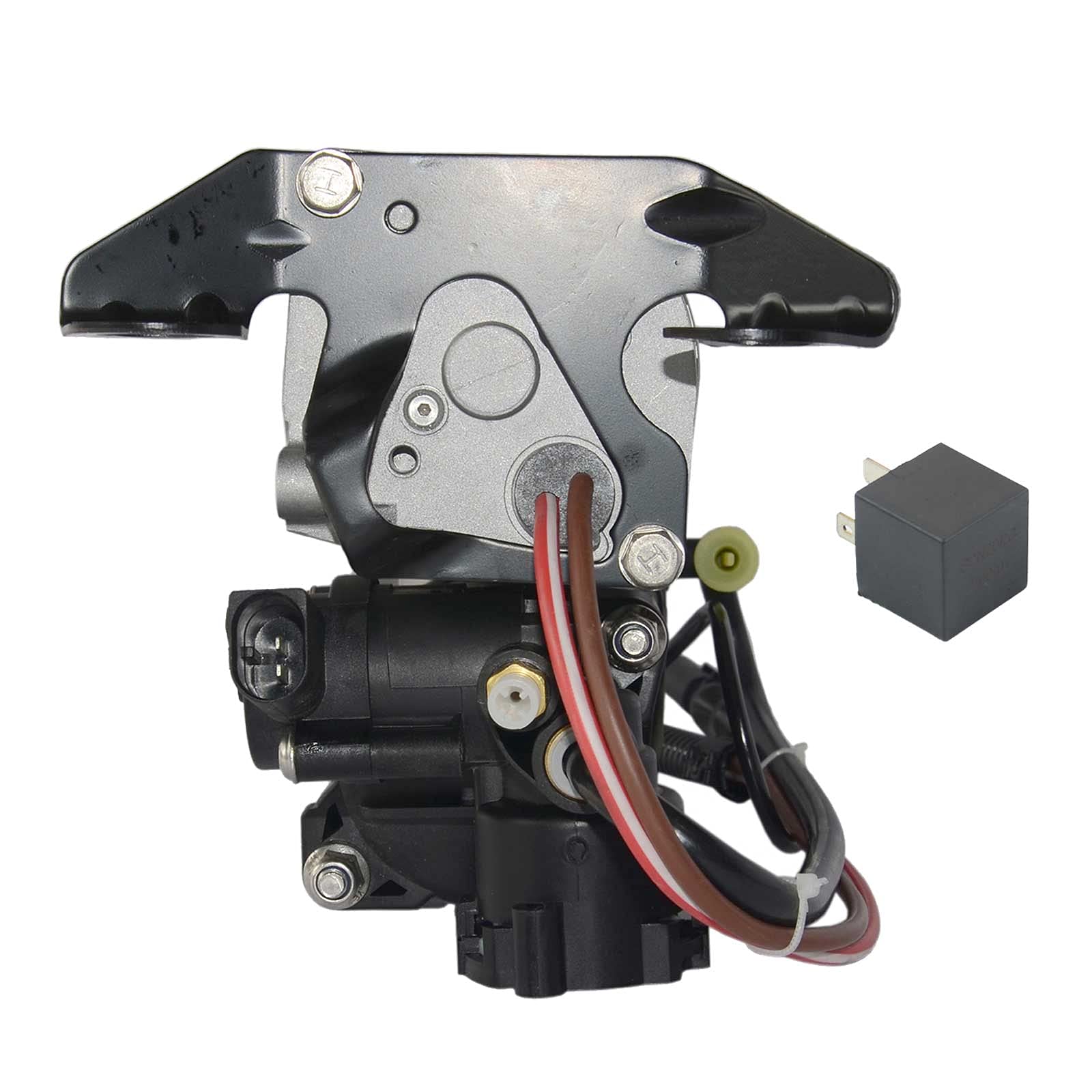 Bisenya Compresor de suspensión neumática compatible con A6 S6 Avant C6 4F 04-11 4F0616005 4F0616006A 4F0616005E Bomba de suspensión neumática
