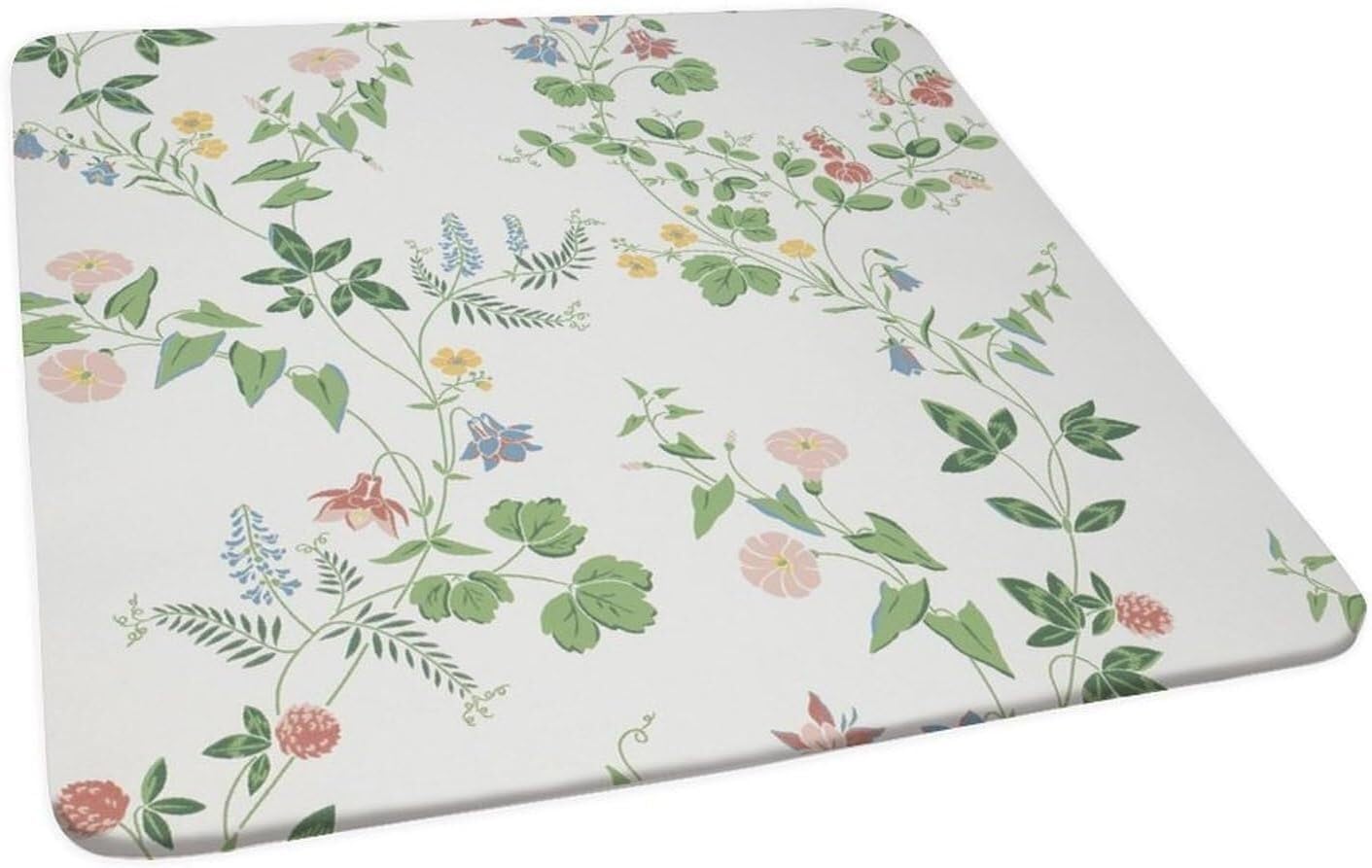 Nappe carrée été fleurie élasthanné table terrasse repas convivial