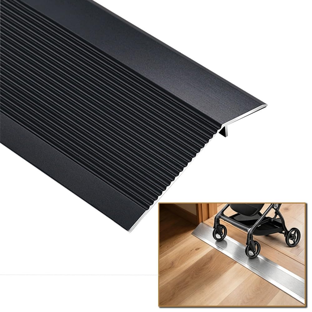 SIPIURIUIK Floor Transition Strip Aluminum Threshold Ramps For Doorway