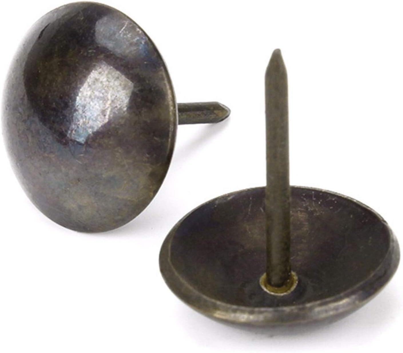 20 Stück dekorative Retro-Bronze-Reißnadeln – Sofanägel, stilvolle und glatte Dekoration/verwendet for Schmuckkästchen, Möbelrückenlehnen(18x23mm)