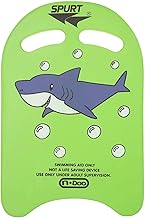 لوح سباحة بطبعة سمكة قرش من سبرت، لون أخضر، FXK-012