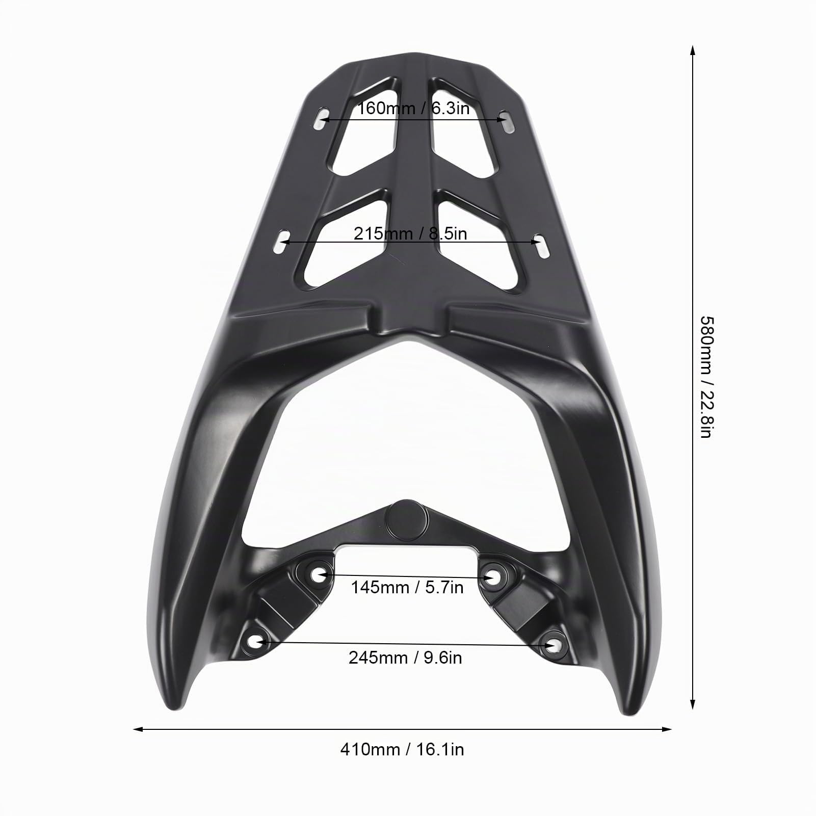 Rack de Bagages Arrière pour Nmax 125/155 Scooters Hourdeux en Aluminium Cargo Cargo Carrier Solide Support Bracket de Stockage avec monté