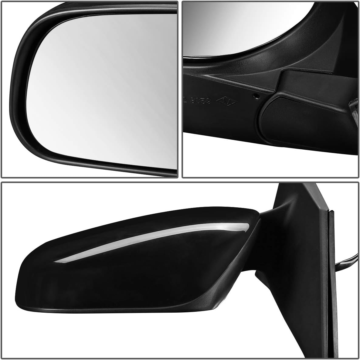 Auto Dynasty TO1320264 OE Style Powered Driver/Left Side View Door Mirror Compatible with Toyota Rav4 09-12