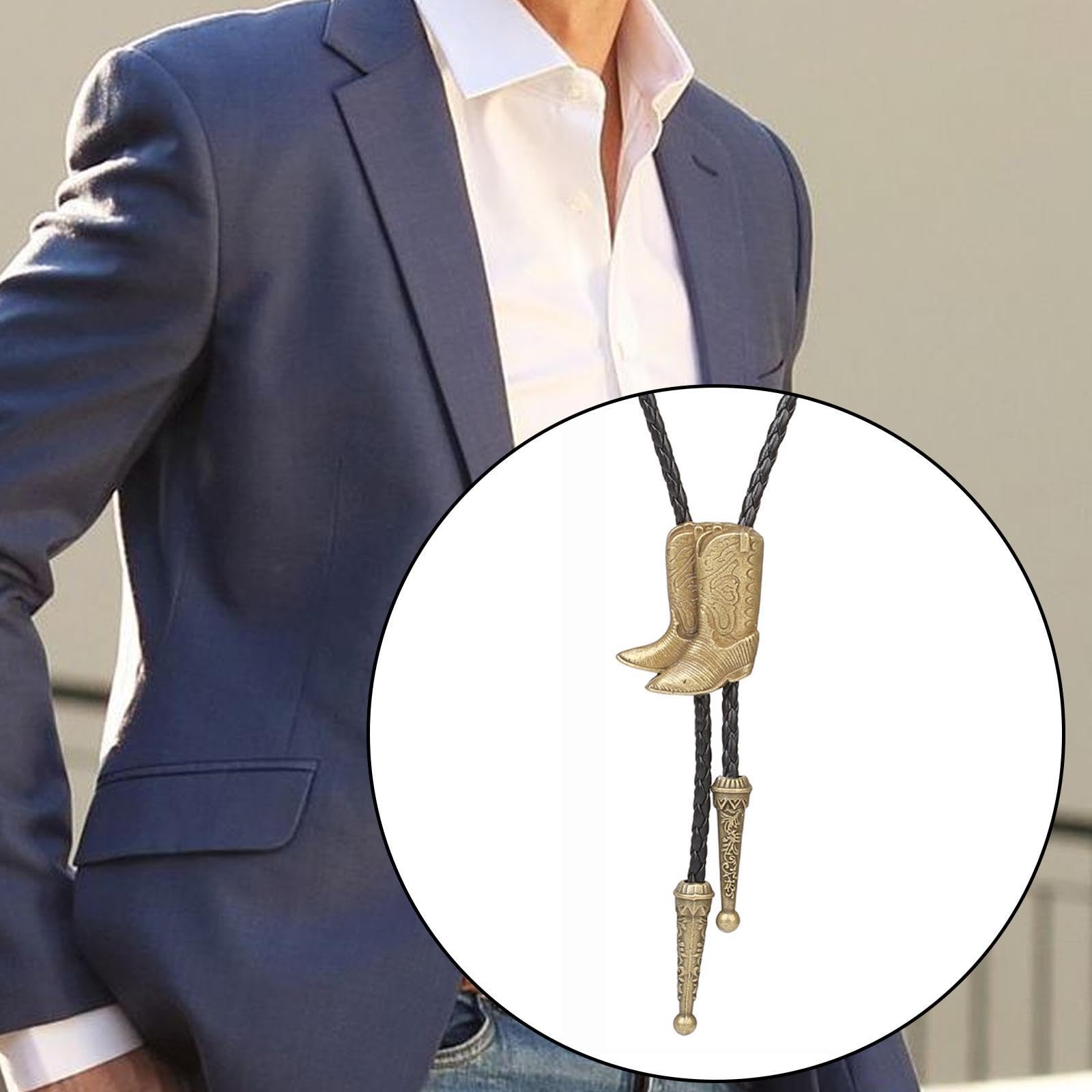 Colcolo Bolo Tie Cowboy Krawatte für Karneval Feiertage Kostüm Hochzeit, Bronze