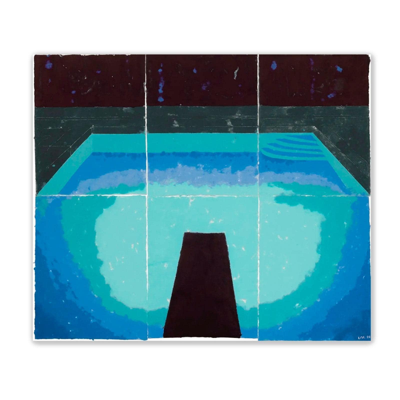 稀少】デビッドホックニーホテルウェルの眺めIII ヴィンテージポスター