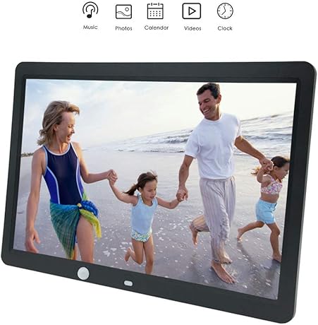 M-LKJ 15-Zoll-Digital-Fotorahmen Kalenderuhrfunktion Digitaler Video-Bilderrahmen 1280x800 HD-Bildschirm mit Fernbedienung und Induktion des menschlichen KArpersBlack M-LKJ 15-Zoll-Digital-Fotorahmen Kalenderuhrfunktion Digitaler Video-Bilderrahmen 1280x800 HD-Bildschirm mit Fernbedienung und Induktion des menschlichen KArpersBlack