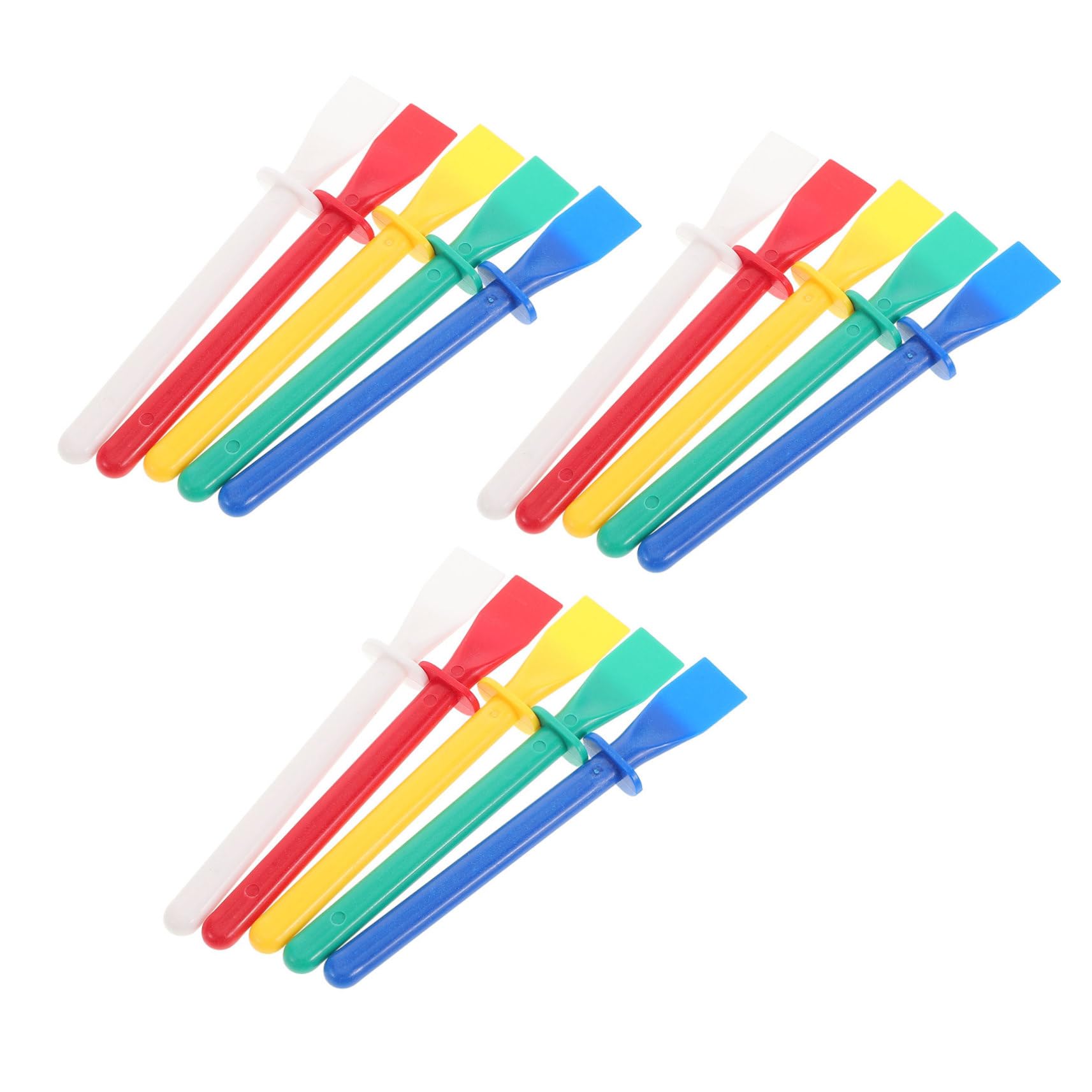 TEHAUX 15pcs Palette Stick Glue Applicator Kit Glue Paint Tools Scrapers for Artistic Projects and Leather Work