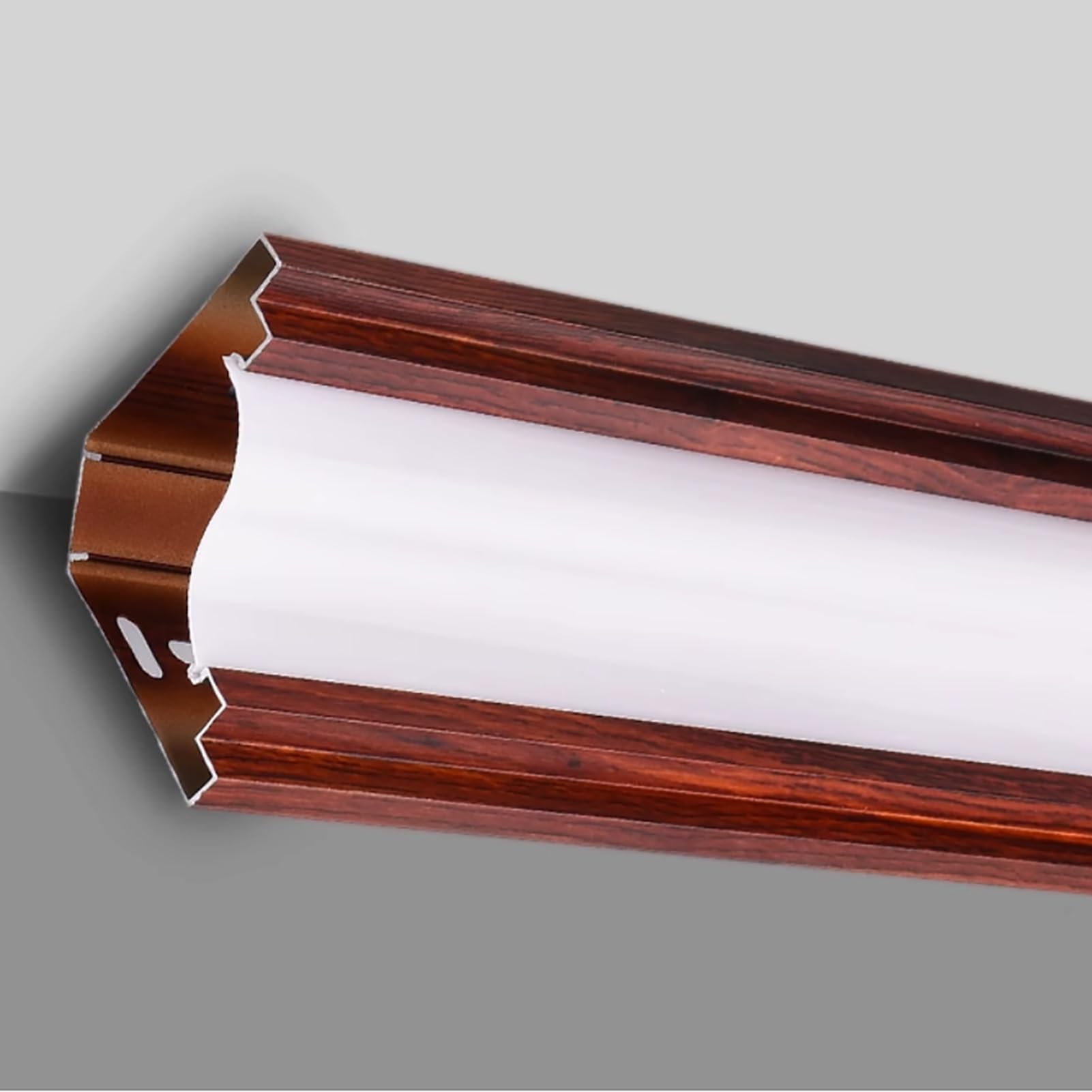 Profil oświetlenia sufitowego LED, pośrednia aluminiowa listwa ozdobna, nieskazitelna okładzina szyn gipsowych w kształcie litery V (czerwona, 700 cm)