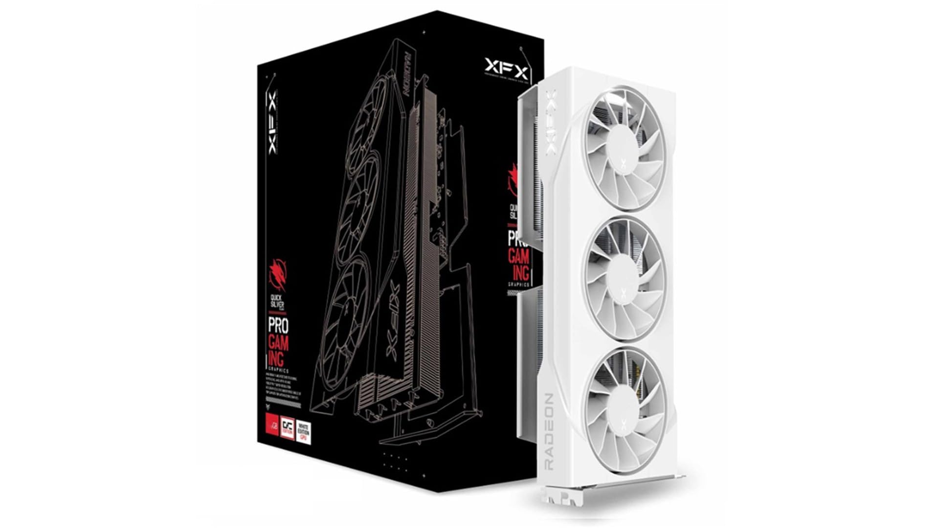 XFX Swift AMD Radeon RX 9060XT OC White Triple Fan Gaming Edition z 16 GB GDDR6