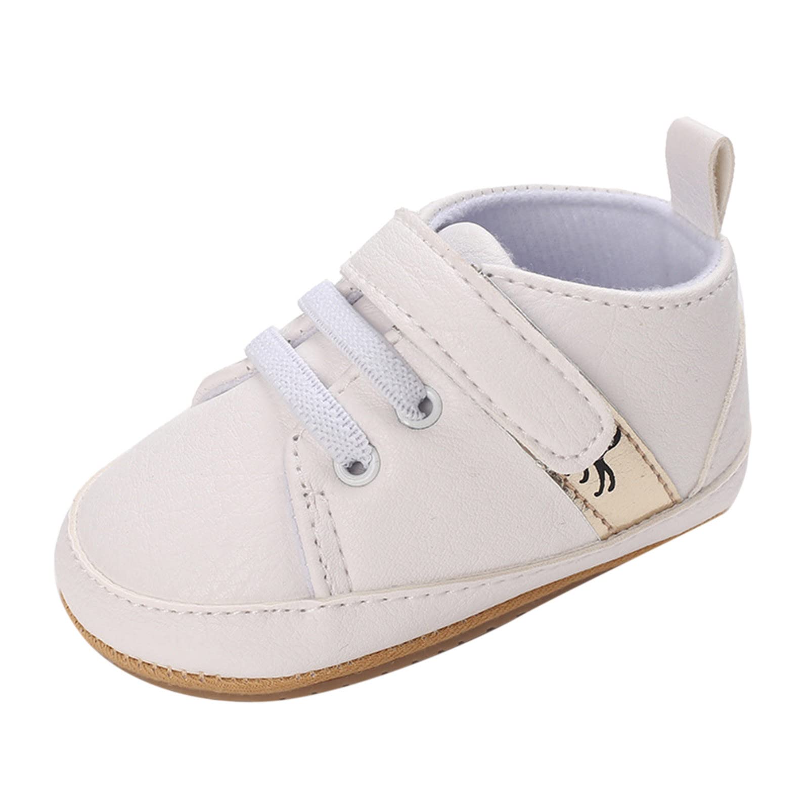 Summer Children Infants Infant Shoes Boys and Girls Floor Sports Shoes Flat Soles Light Solid Color Shoes Little Girl (White, 5 Infant)