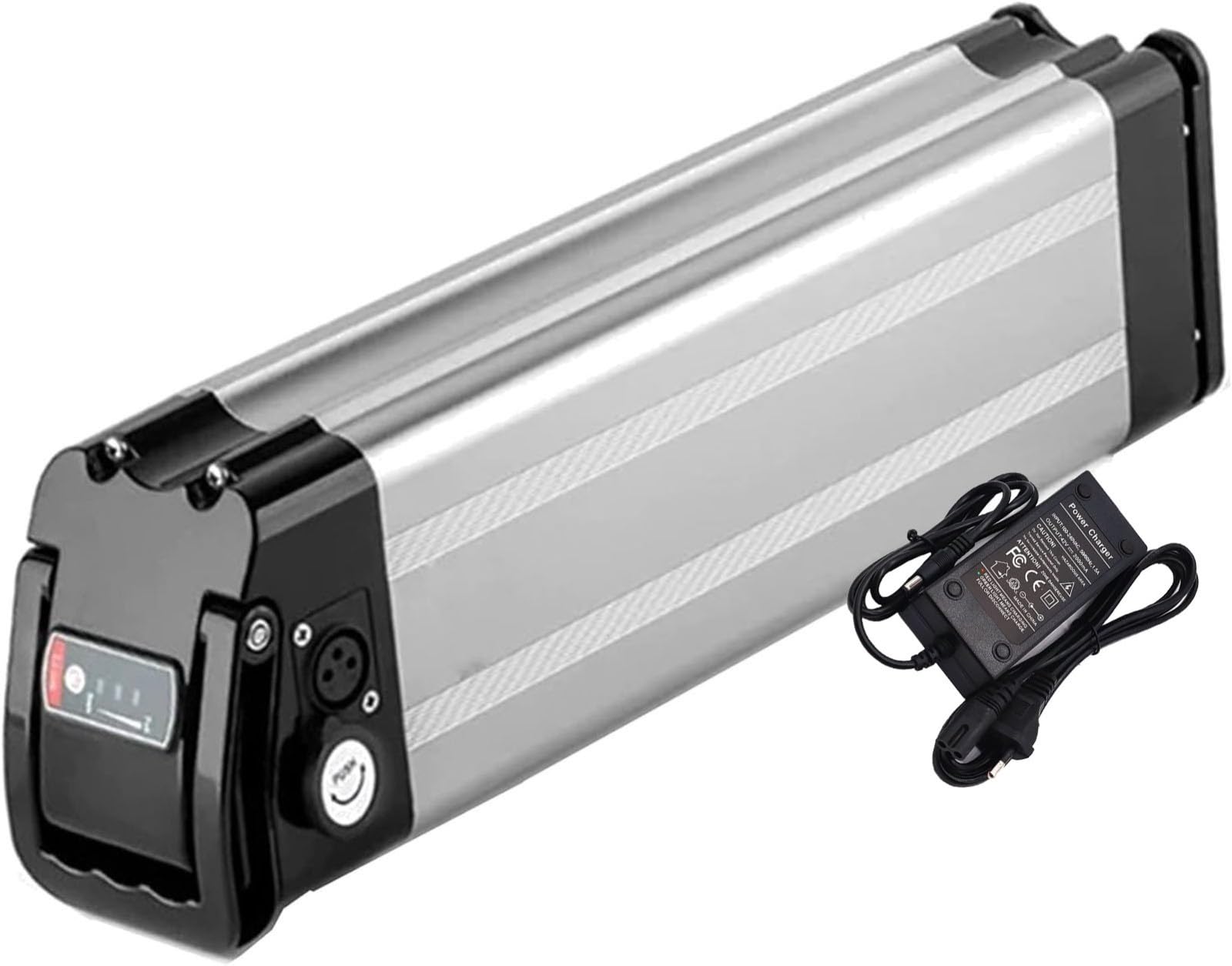 Batterie De Vélo Lithium-ION 48V, E-Bike Batteries 48V 8Ah 10Ah 12Ah 15Ah 18Ah 20Ah 25Ah Batterie De Vélo Électrique, avec 2 Broches pour Moteur 500W, 750W, 1000W avec Chargeur