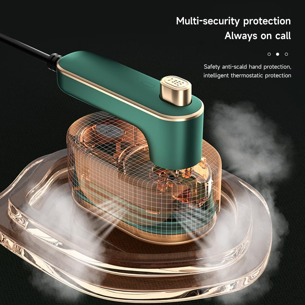 Plancha De Vapor Portátil De Viaje, Mini Vaporizador De Mano con Rotación De 180 Ropa, Acolchado, Costura Y Manualidades. Ideal para El Hogar Y Las Vacaciones. White