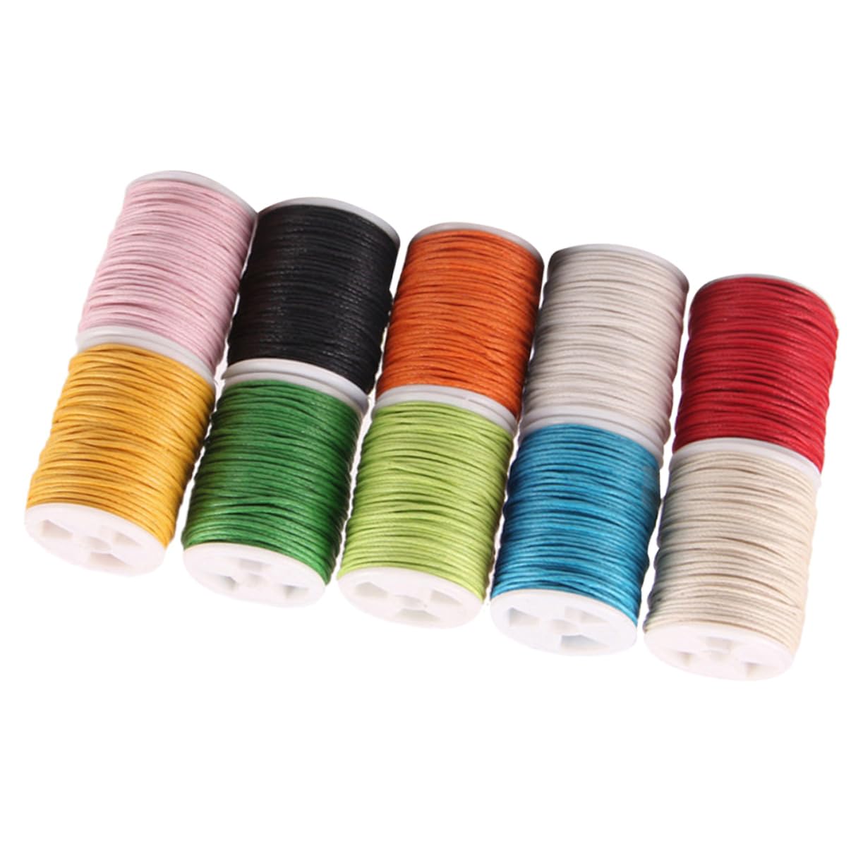 Cordón de algodón encerado para crear tus propias pulseras y llaveros coloridos