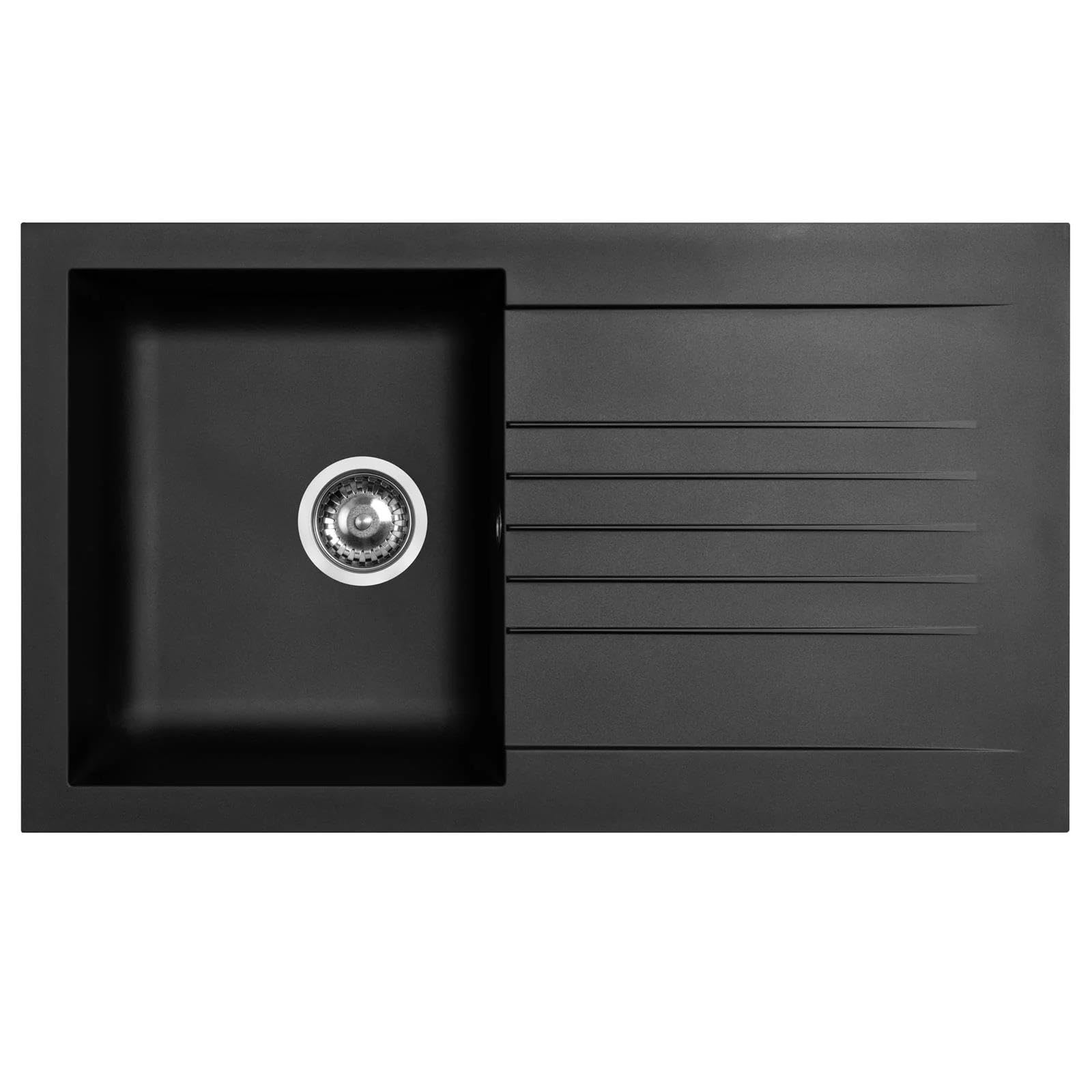 LD860BL Fregadero Negro 1 Seno con Escurridor Composite BIO