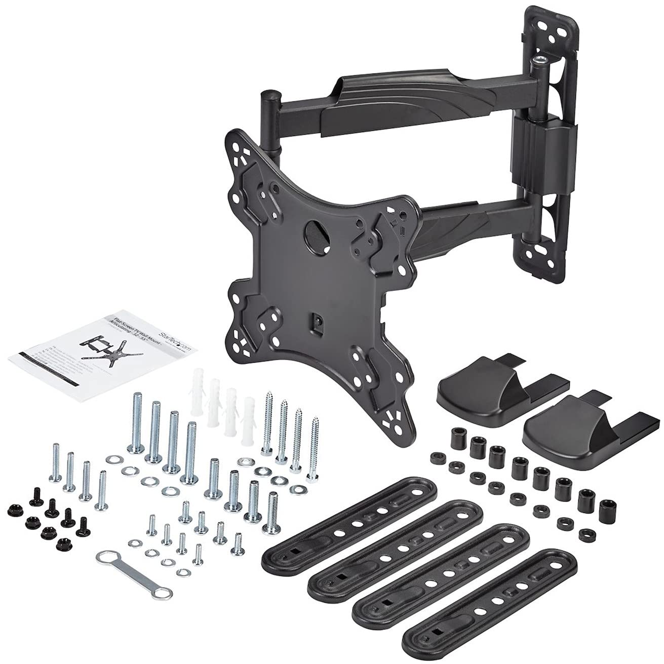 StarTech Soporte de Pared para TV de 32 a 55in, 35kg (FPWARTB1M) | Movimiento total, Totalmente articulado, Perfil bajo, Servicio pesado