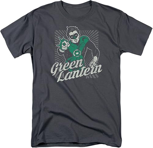 DC Comics Camiseta Big Tall con logotipo de The Green Lantern Glow para hombre